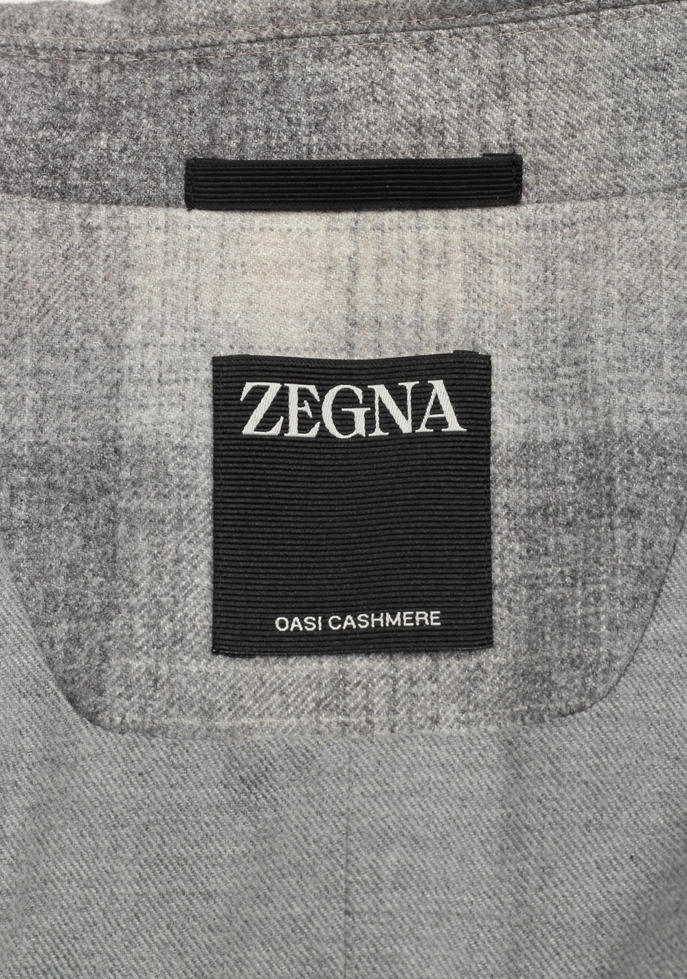 ZEGNA Gray Checked Oasi Silk Cashmere Overshirt Coat Size Medium / 50 IT / 40R U.S. – image 5