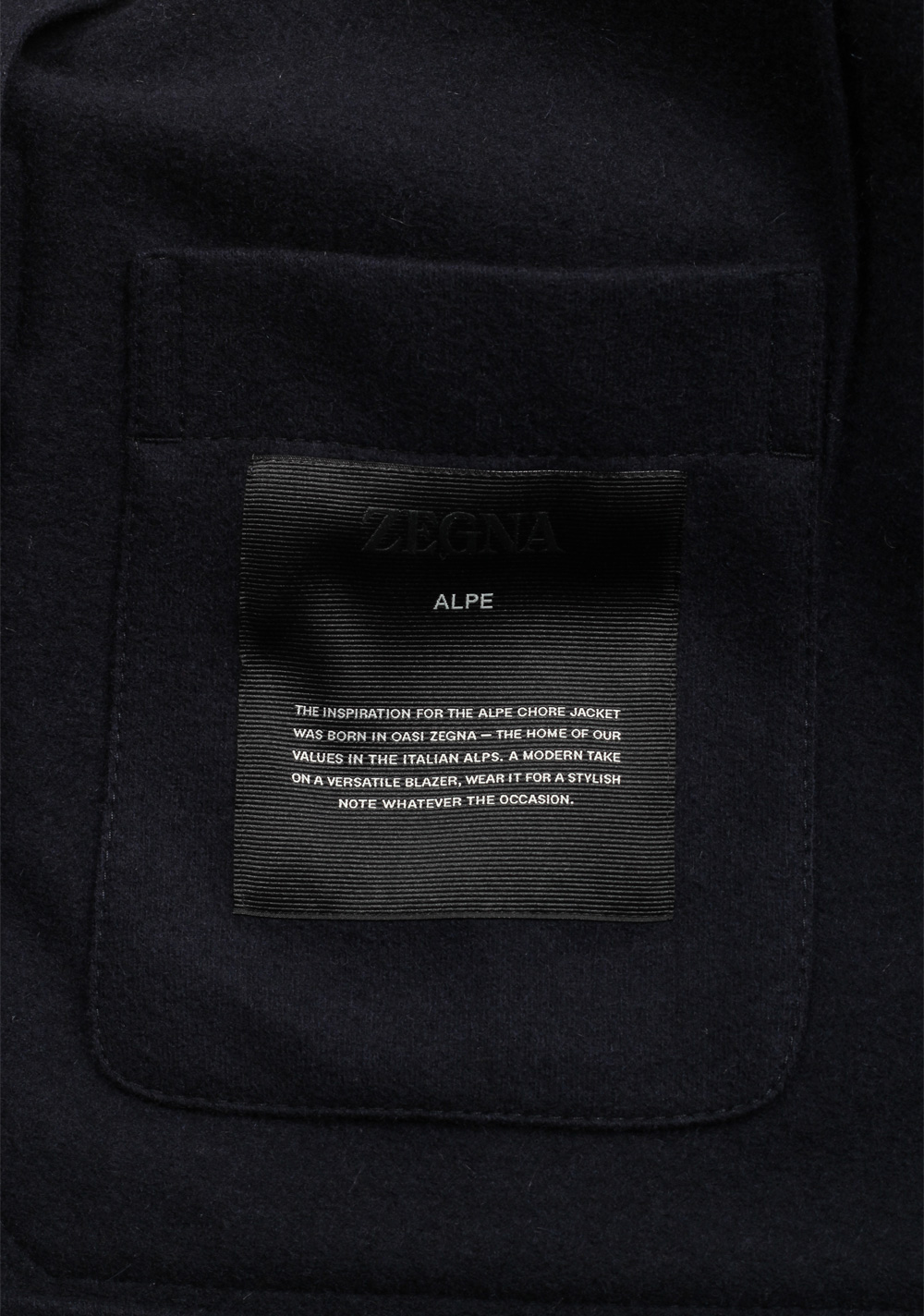 ZEGNA Blue Jerseywear Alpe Cashmere Overshirt Jacket Size 48 / 38R U.S. – image 5