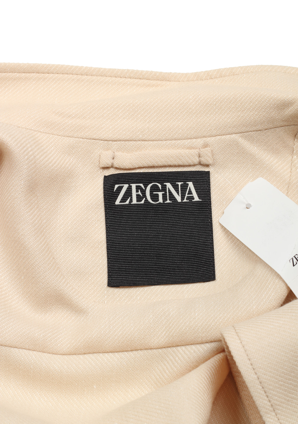 ZEGNA Off White Cashmere Silk Blouson Coat Jacket Size 48 / 38R U.S. – image 5