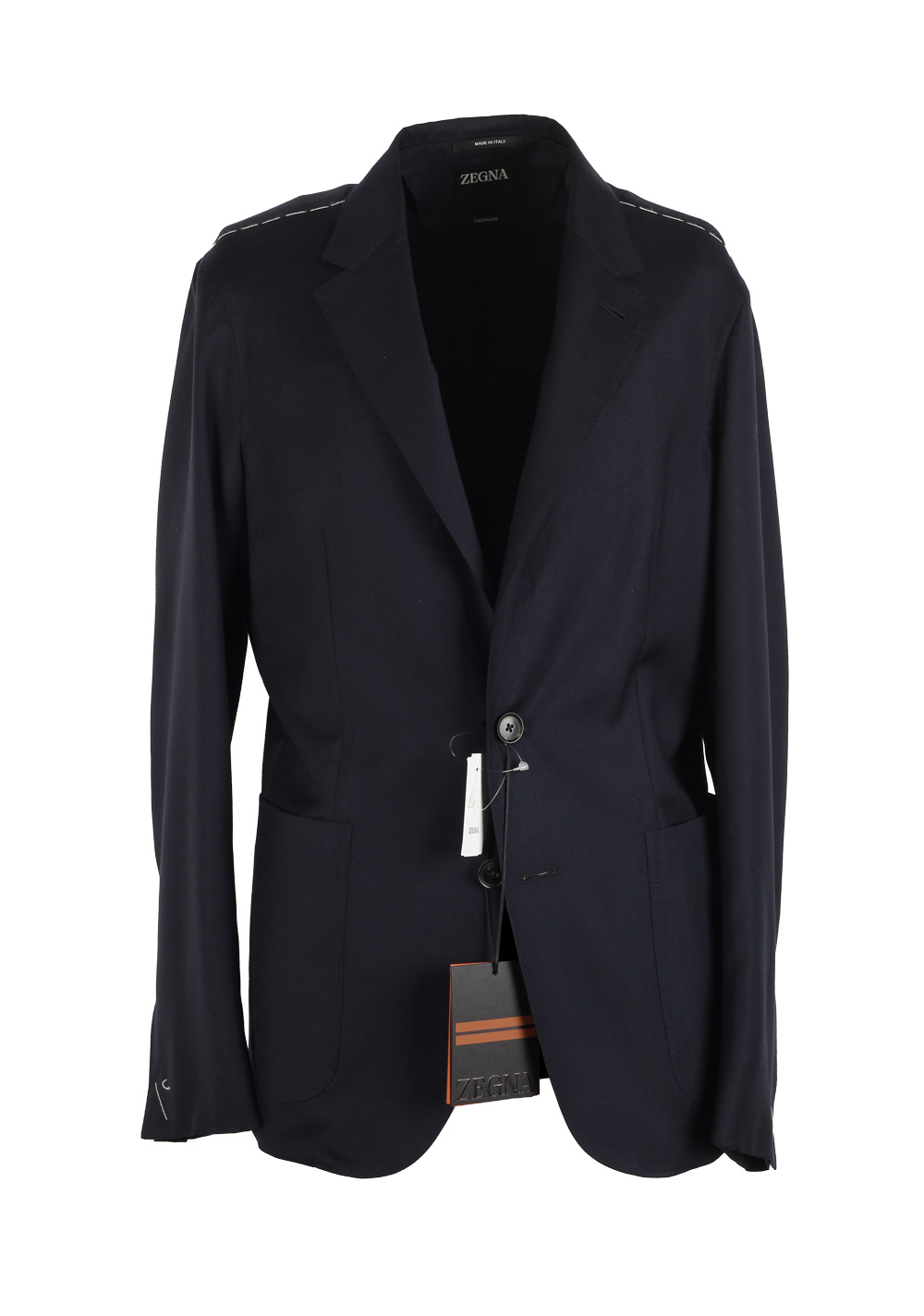 ZEGNA Shirt Cashmere Blue Sport Coat Size 48 / 38R U.S.