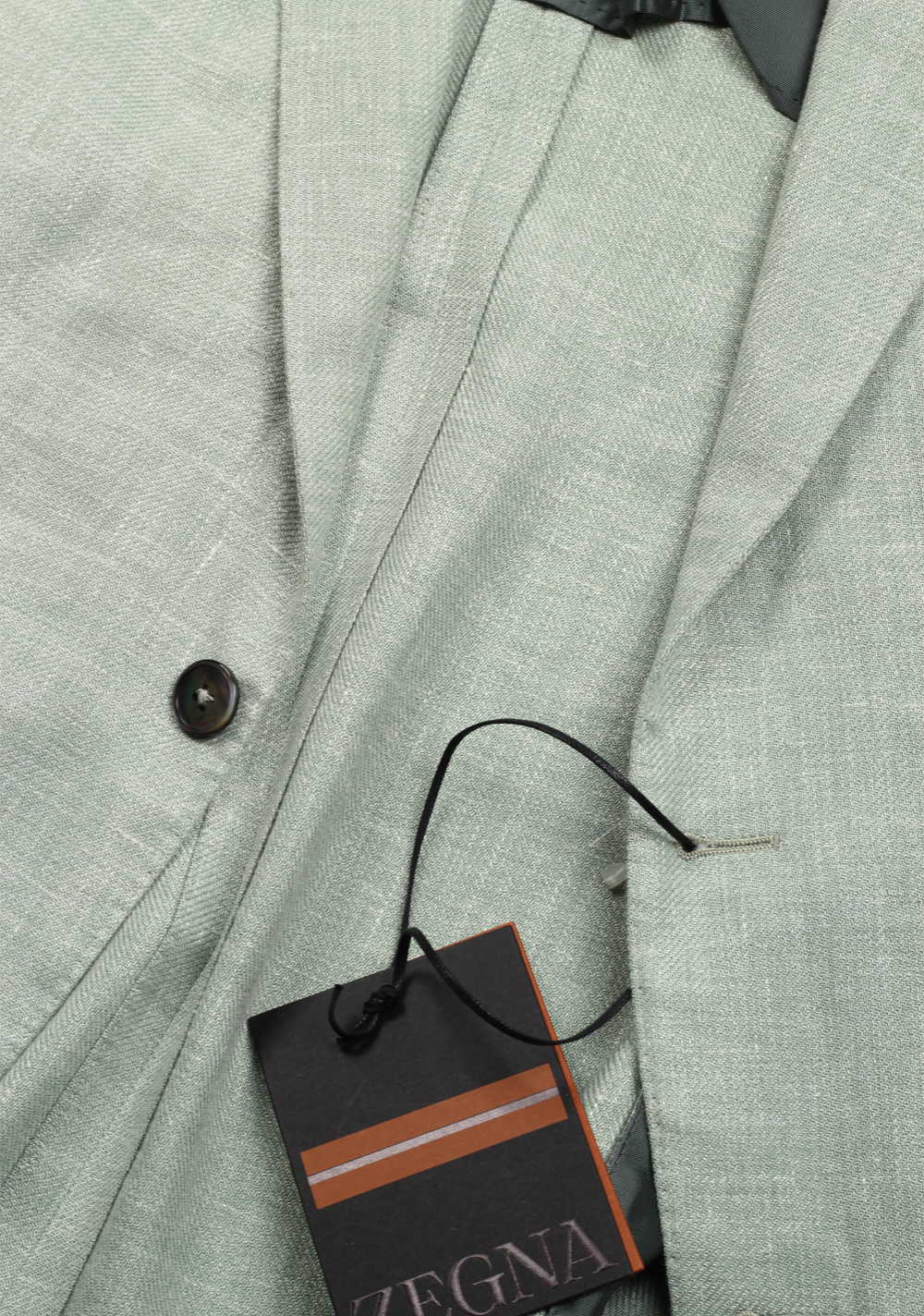 ZEGNA Crossover Natural Green Linen Silk Sport Coat – image 2