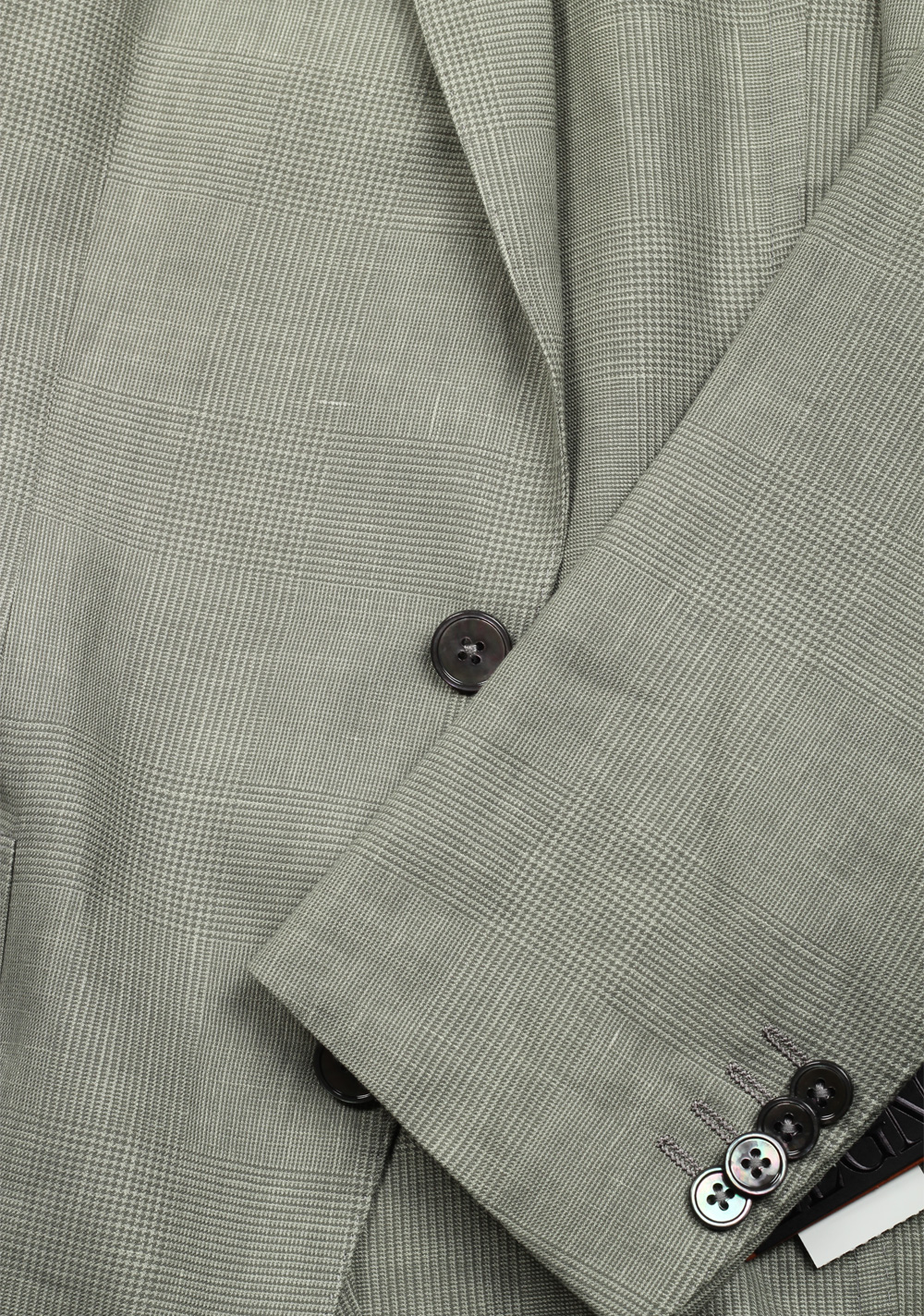 ZEGNA Crossover Shirt Green Checked Linen Silk Sport Coat – image 4