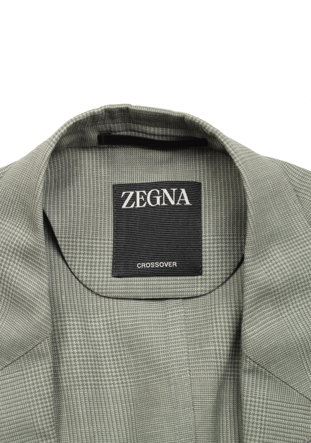 ZEGNA Crossover Shirt Green Checked Linen Silk Sport Coat – image 6