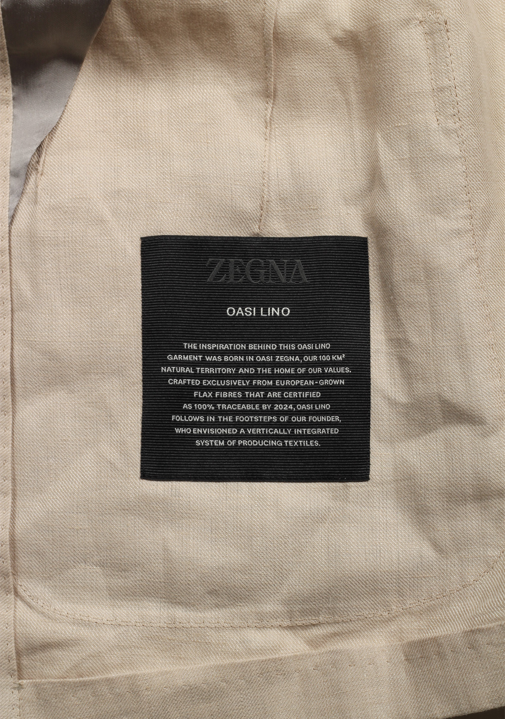 ZEGNA Oasi Linen Shirt Beige Sport Coat – image 6
