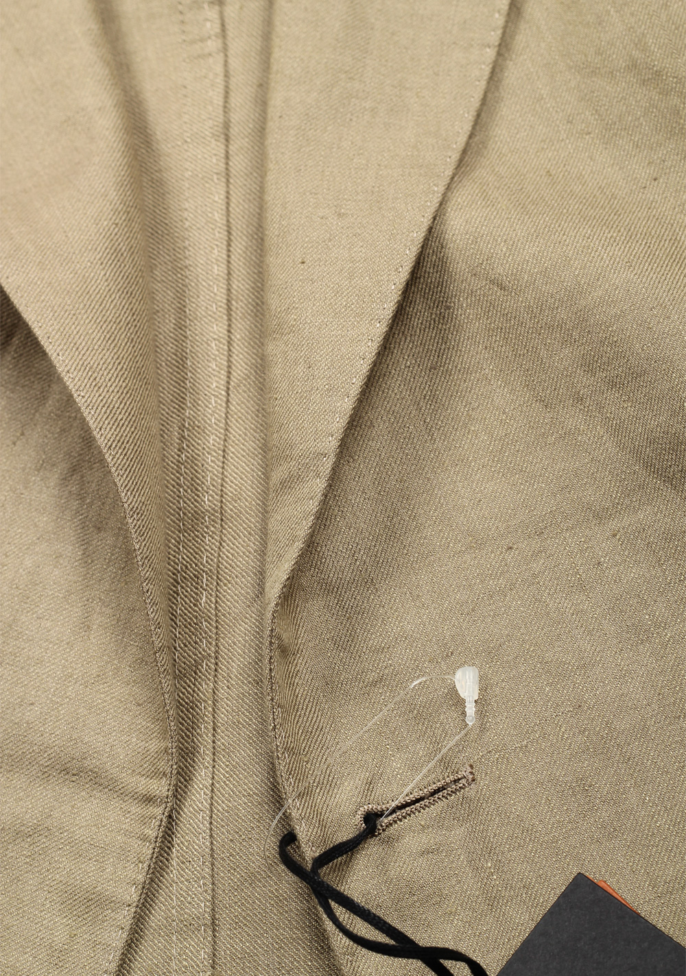 ZEGNA Oasi Linen Double Breasted Greenish Beige Sport Coat Size 48 / 38R U.S. – image 3