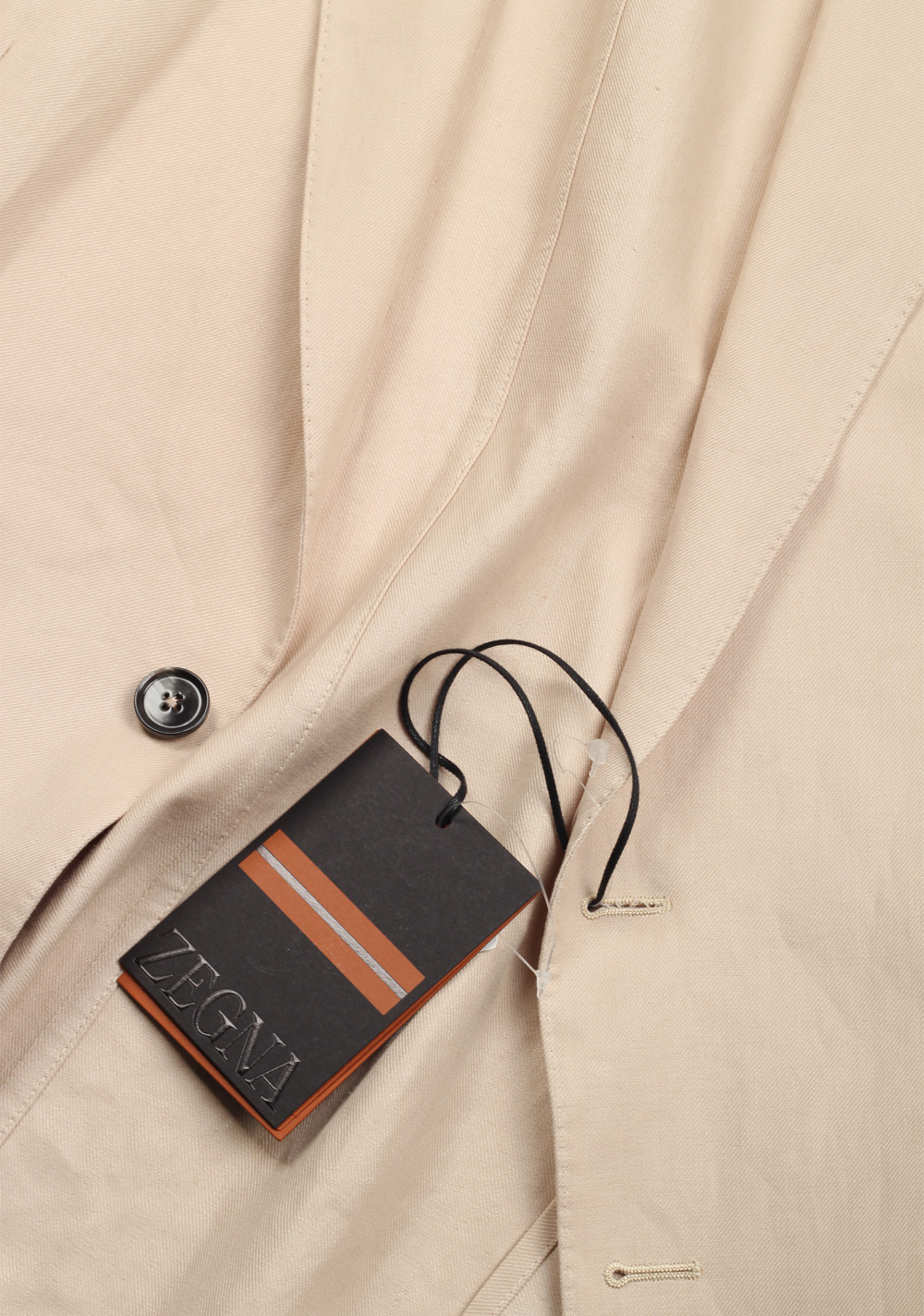 ZEGNA Blue Flower Shirt Beige Sport Coat Size 58 / 48R U.S. – image 2