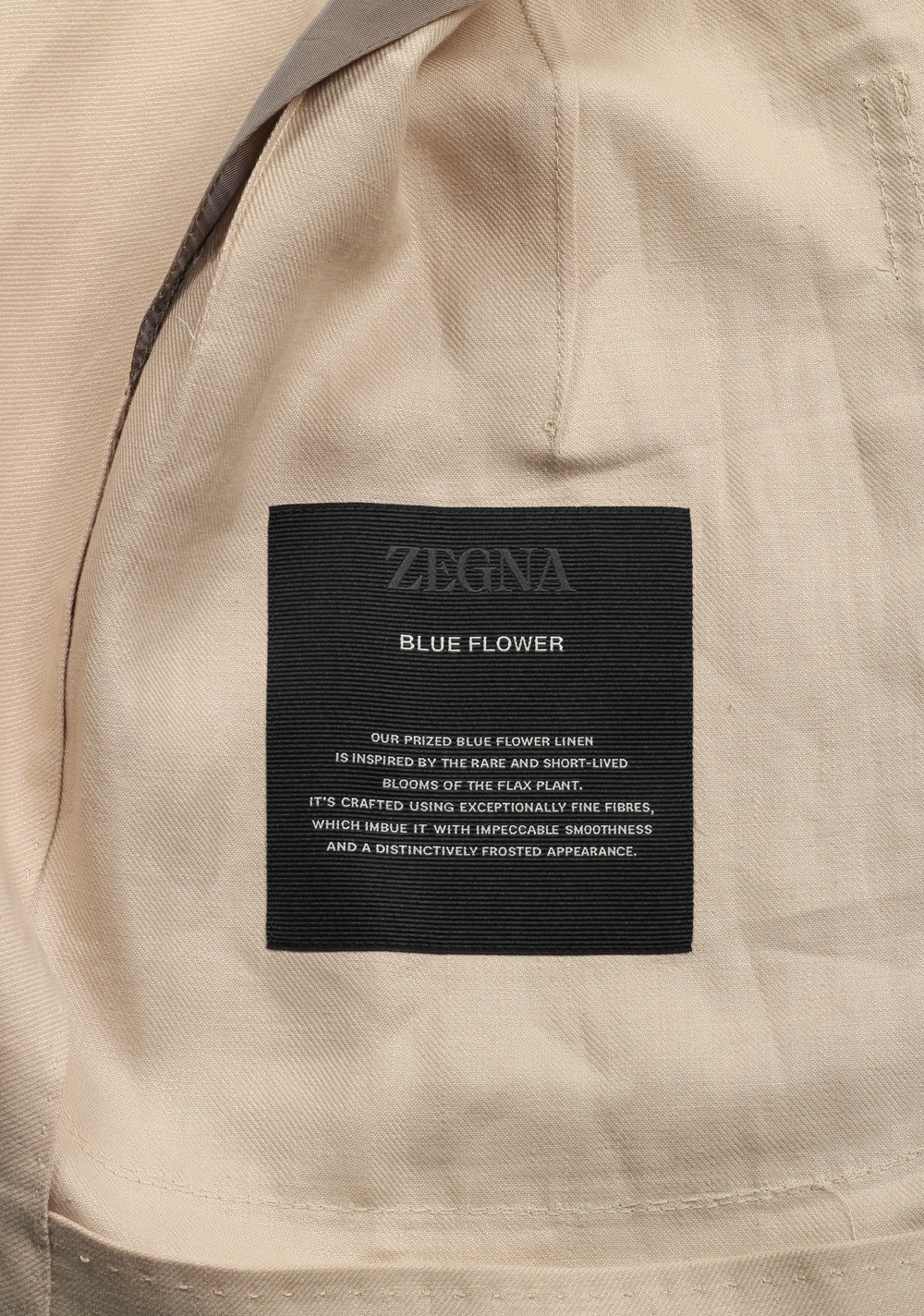 ZEGNA Blue Flower Shirt Beige Sport Coat Size 58 / 48R U.S. – image 6