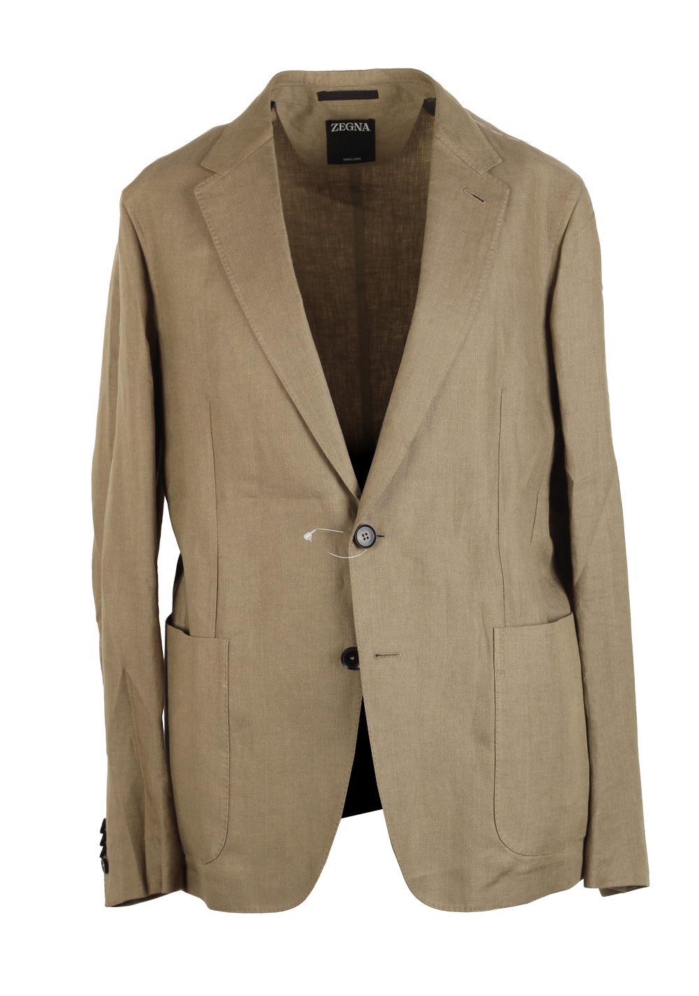 ZEGNA Oasi Linen Shirt Beige Sport Coat