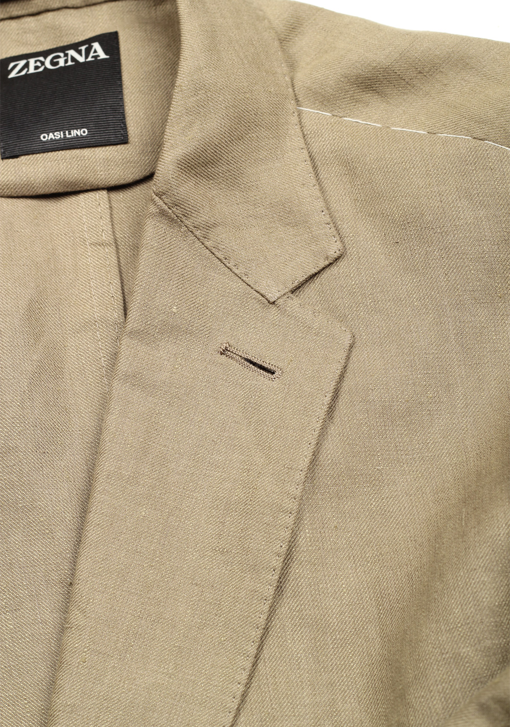 ZEGNA Oasi Linen Shirt Beige Sport Coat – image 5