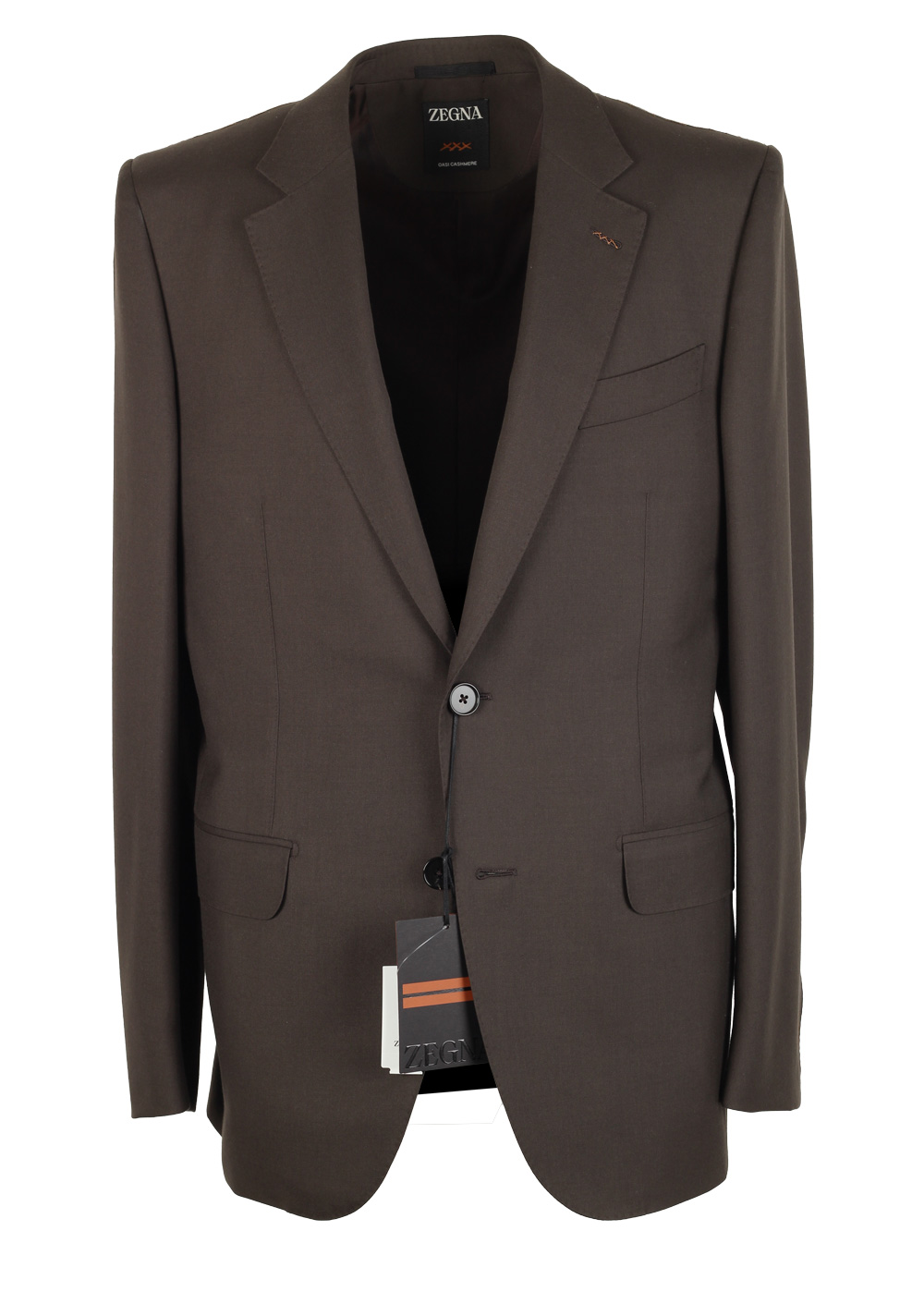 ZEGNA Brown Oasi Cashmere Couture Suit Size 50 / 40R U.S.