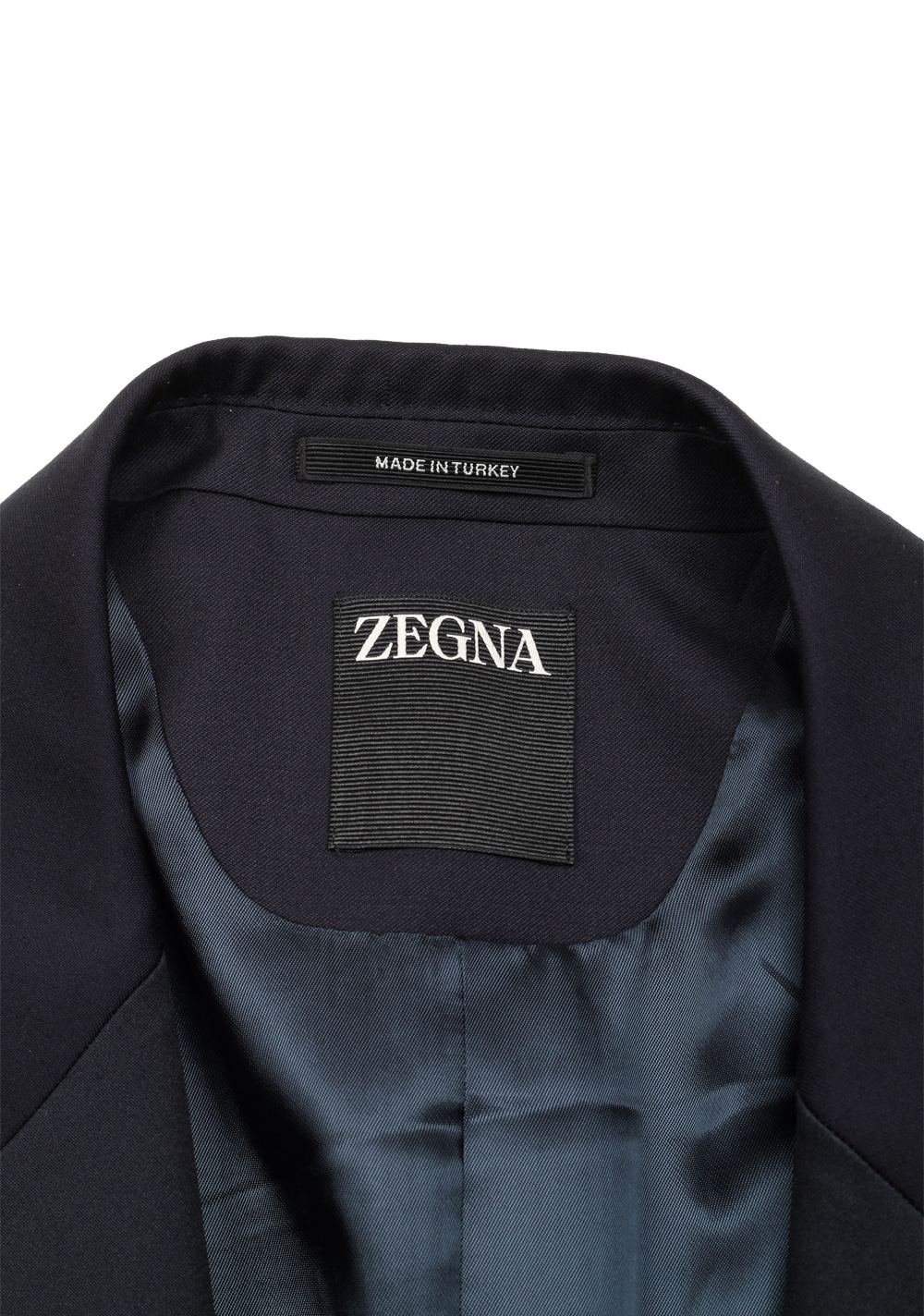 ZEGNA Midnight Blue Tailored Tuxedo Suit Size 58 / 48R U.S. – image 6