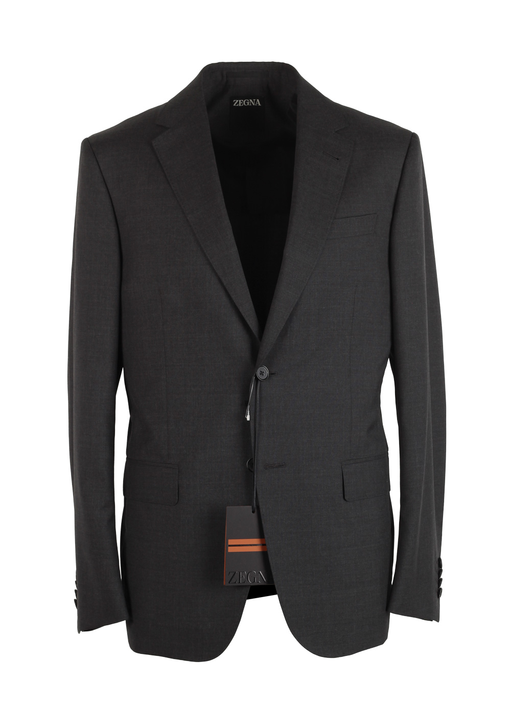ZEGNA Signature Tailored Gray Suit Size 48R / 38R U.S.