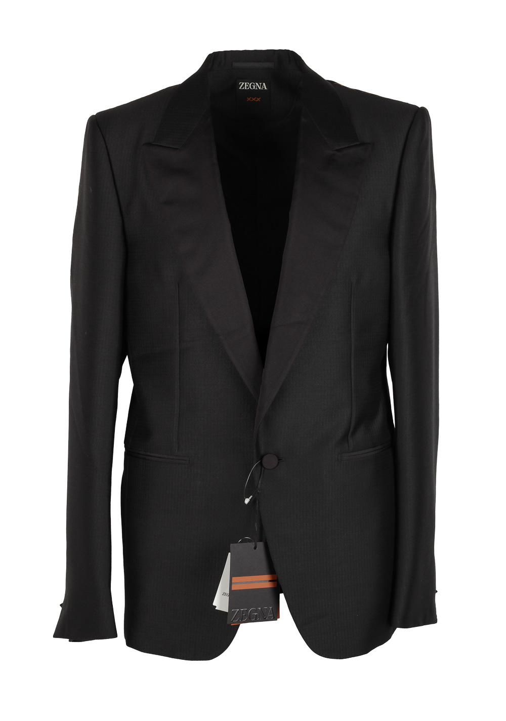 ZEGNA Couture Black Tuxedo Dinner Jacket