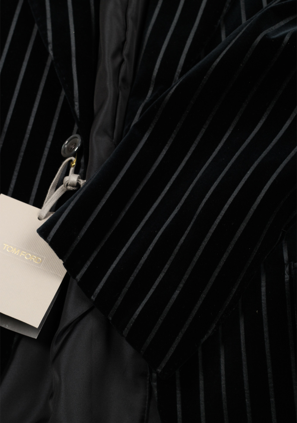 TOM FORD Dyllan Blue Velvet Striped Suit – image 4