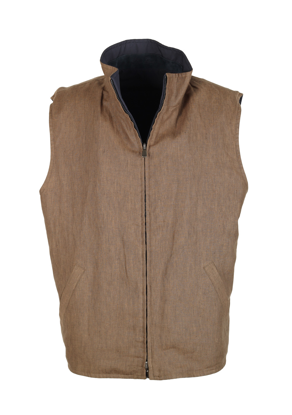 Loro Piana Blue Brown Reversible Vest Size Large / 52 IT / 42R U.S. – image 2