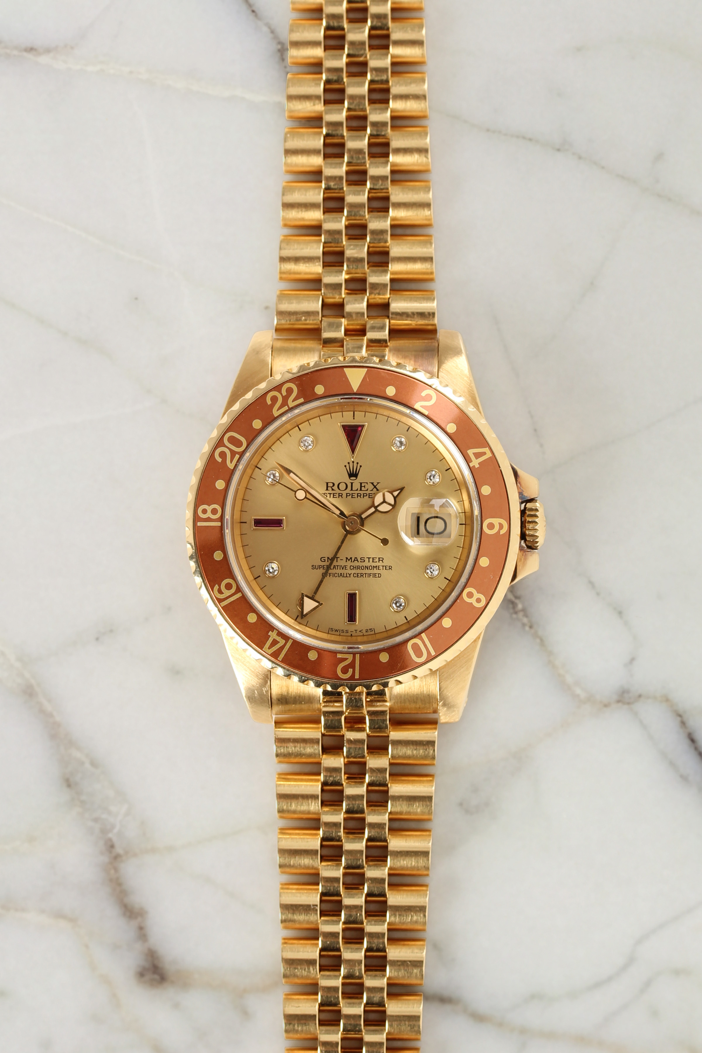 Rolex GMT 16758 Serti Dial