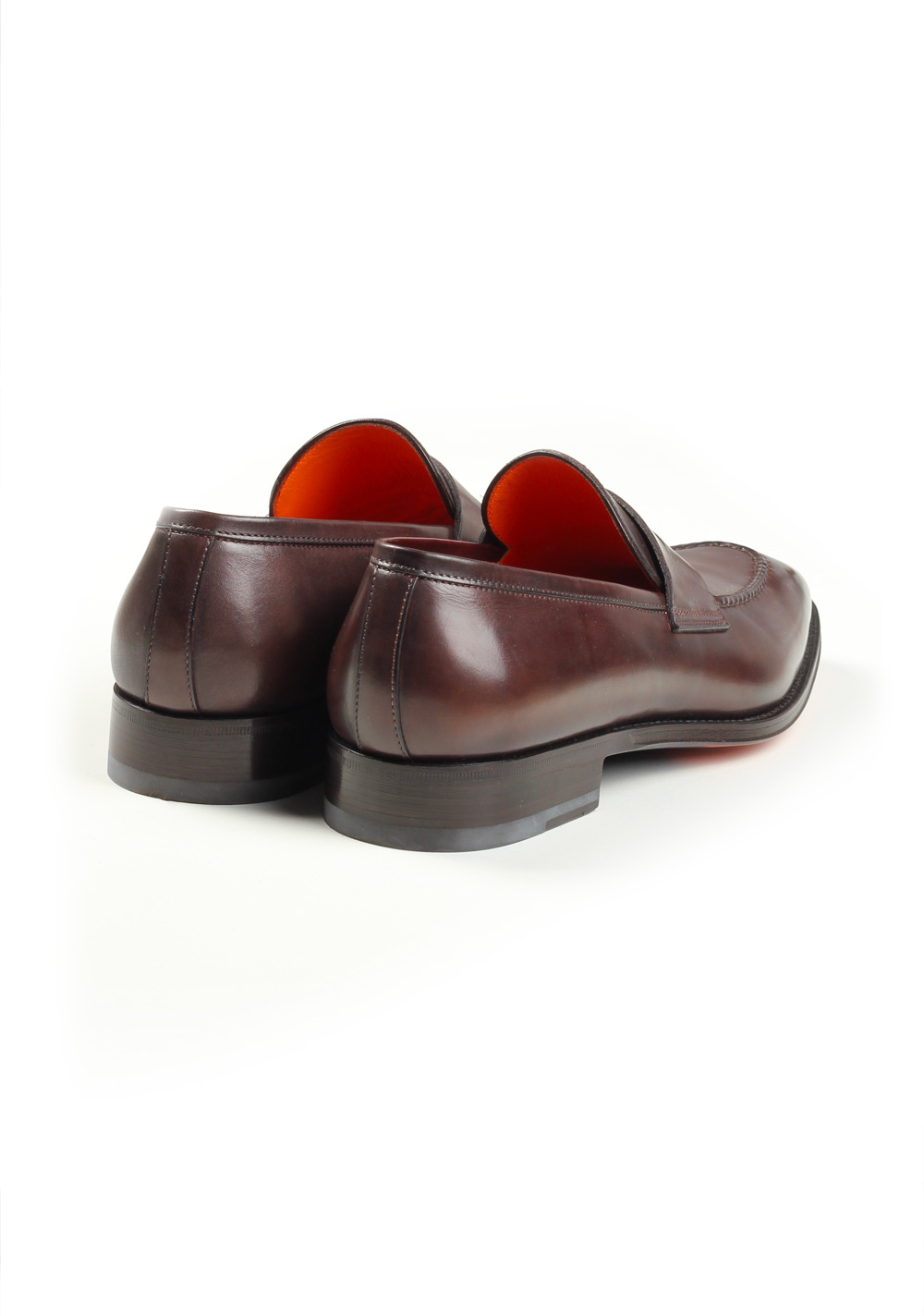 Santoni Shoes Penny Loafers Size 10.5 Uk / 11.5 U.S. / 44.5 Eur | Costume Limité