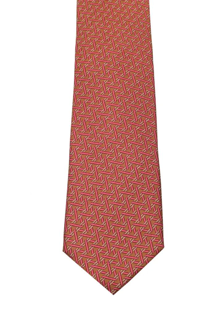 Gucci Brown Patterned Tie