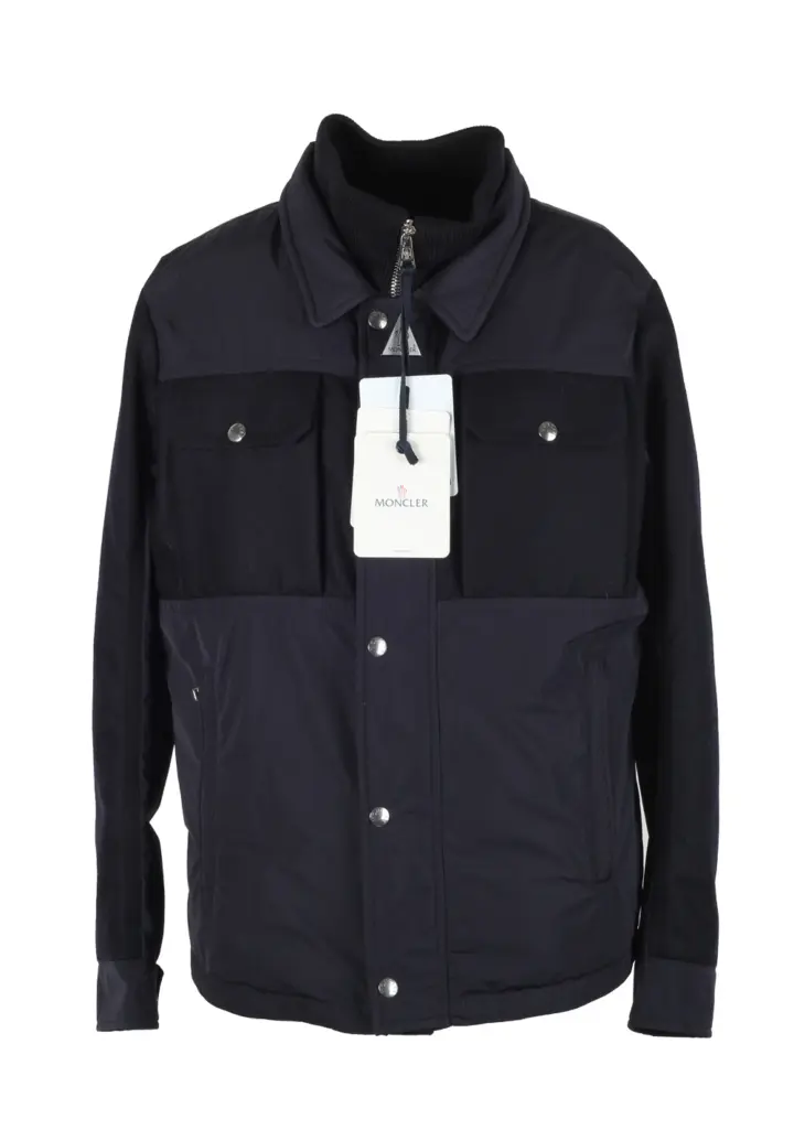 Moncler Blue Beaufort Utility Jacket Coat Size 4 / L / 52 / 42 U.S.