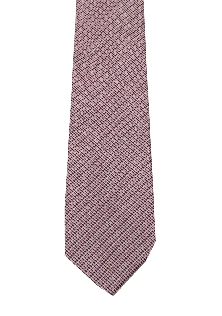 TOM FORD Patterned Pink Tie In Silk