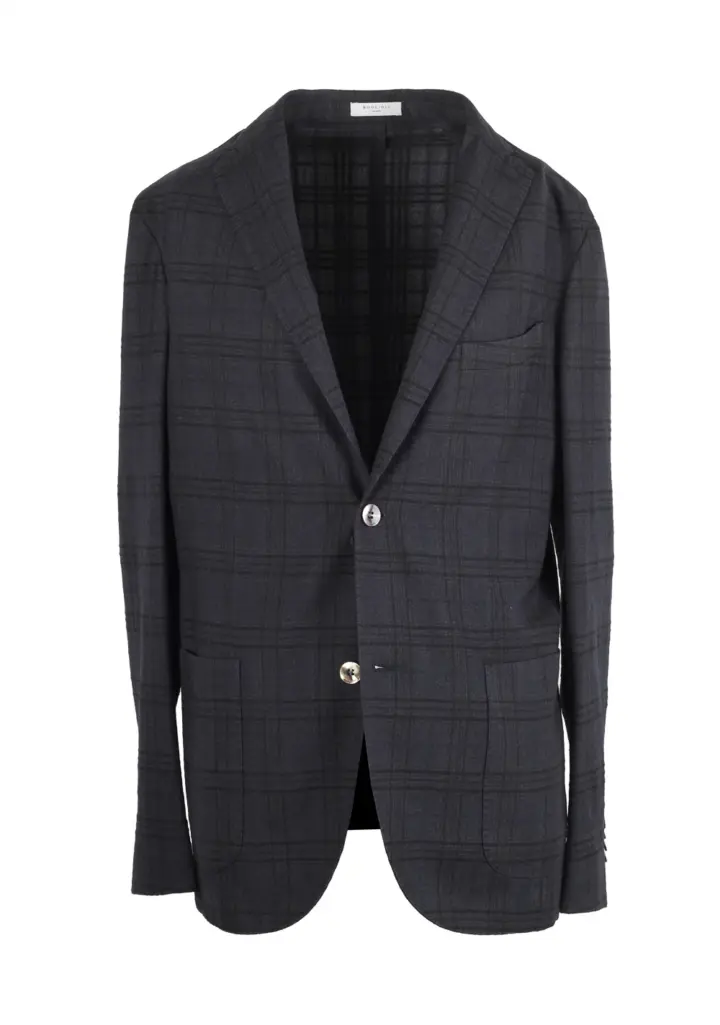 Boglioli K Jacket Gray Checked Sport Coat