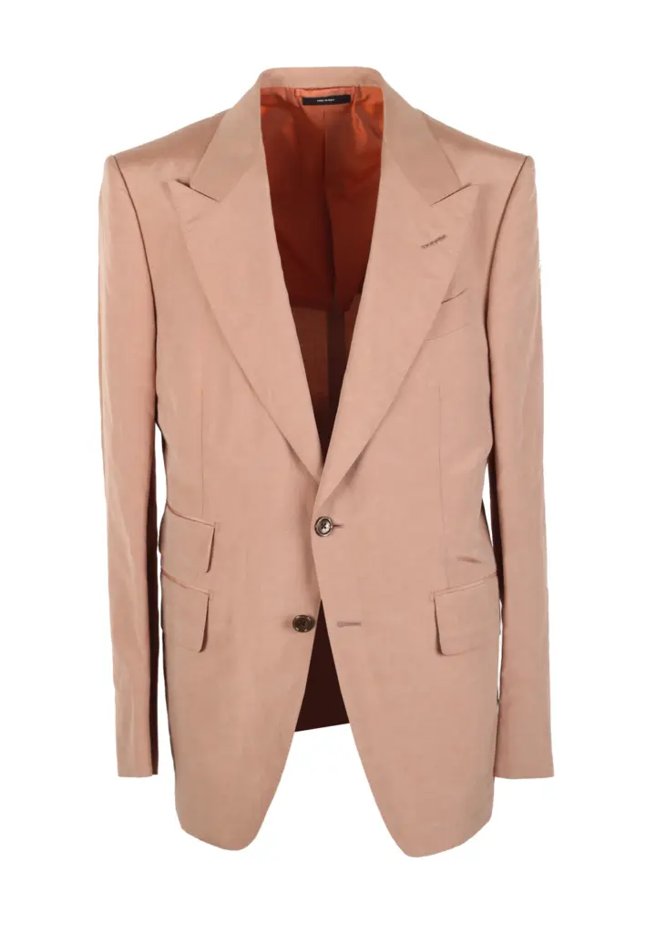 TOM FORD Shelton Beige Sport Coat In Silk Blend
