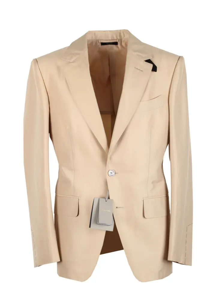 TOM FORD Atticus Beige Sport Coat Size 46C / 36S U.S.