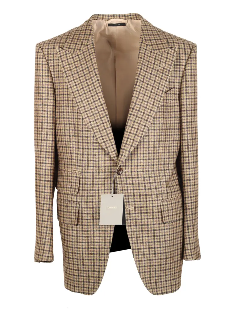 TOM FORD Atticus Checked Brown Sport Coat