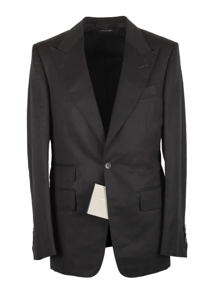 TOM FORD Shelton Black Sport Coat Size 46 / 36R U.S.