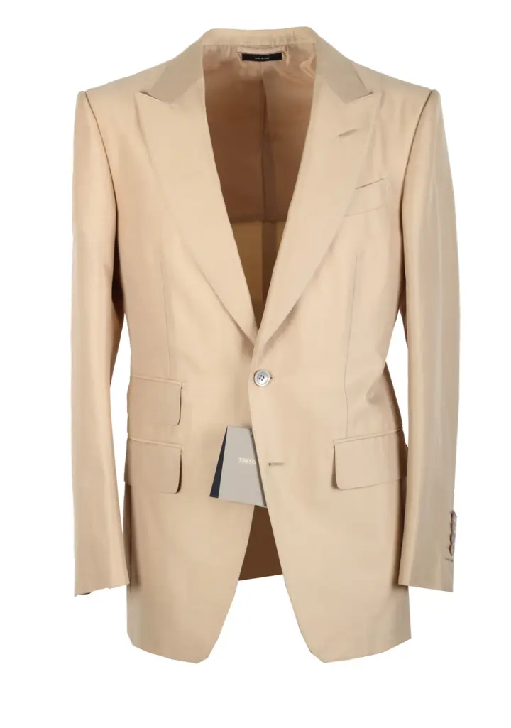 TOM FORD Atticus Beige  Sport Coat Size 46 / 36R U.S.