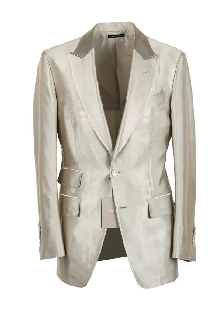 TOM FORD Atticus Silver Suit Size 46 / 36R U.S.