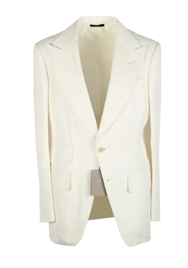 TOM FORD Atticus Off White Suit Size 46 / 36R U.S.