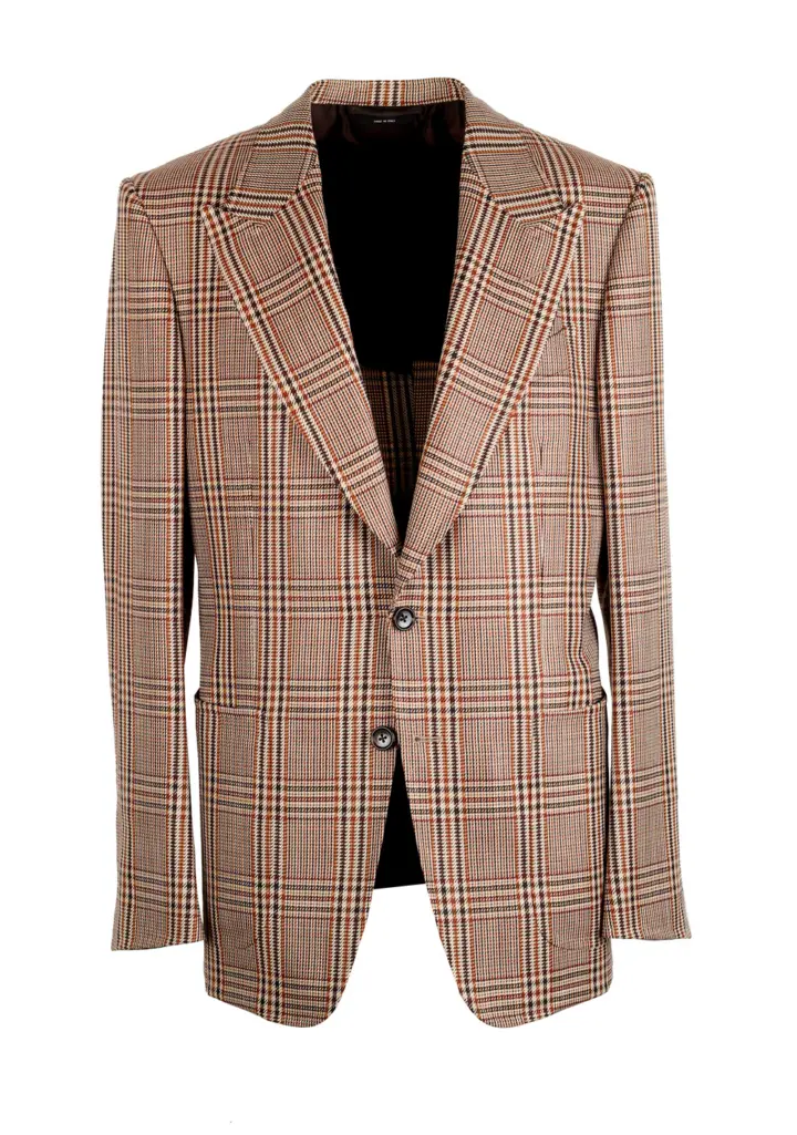 TOM FORD Shelton Checked Brown Sport Coat
