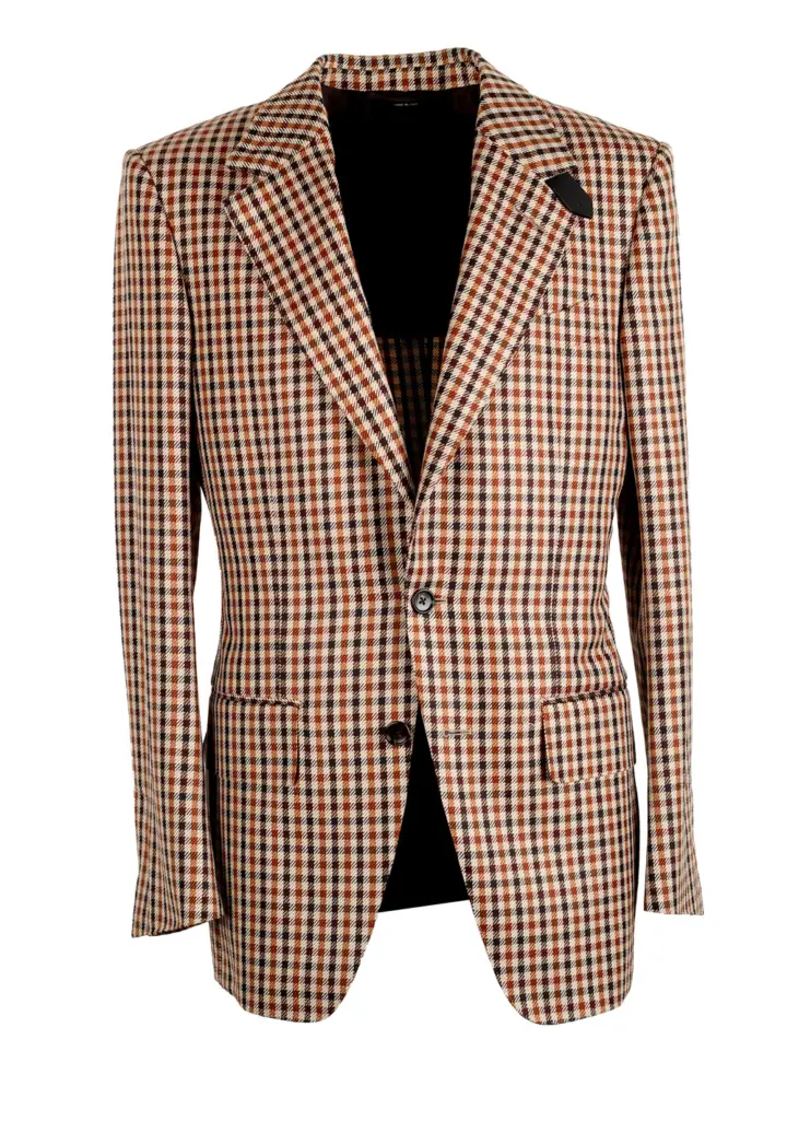 TOM FORD Shelton Checked Brown Sport Coat