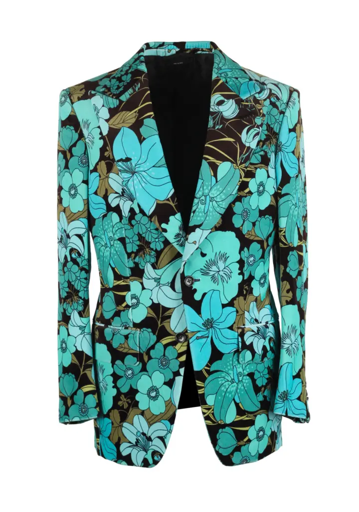 TOM FORD Atticus Teal Tuxedo Dinner Jacket Size 46 / 36R U.S.