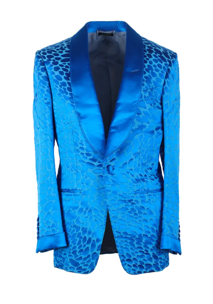 TOM FORD Atticus Blue Tuxedo Dinner Jacket Size 46 / 36R U.S.