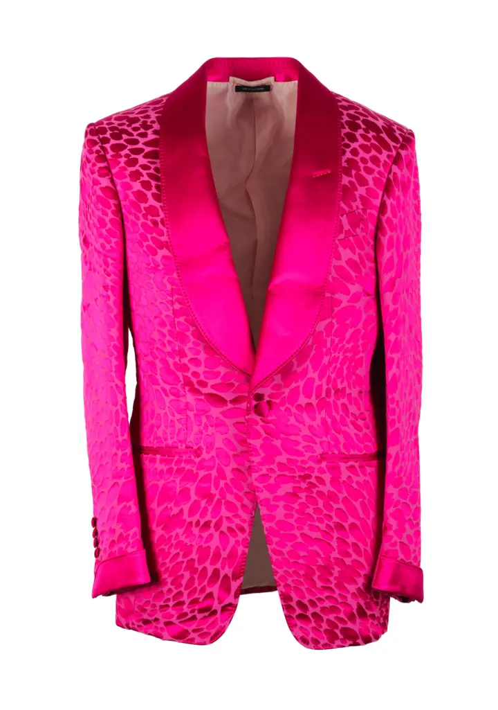 TOM FORD Atticus Pink Tuxedo Dinner Jacket Size 46 / 36R U.S.