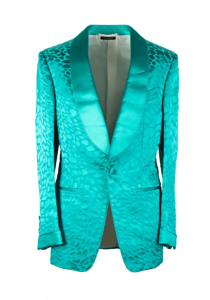 TOM FORD Atticus Turquoise Tuxedo Dinner Jacket Size 46 / 36R U.S.