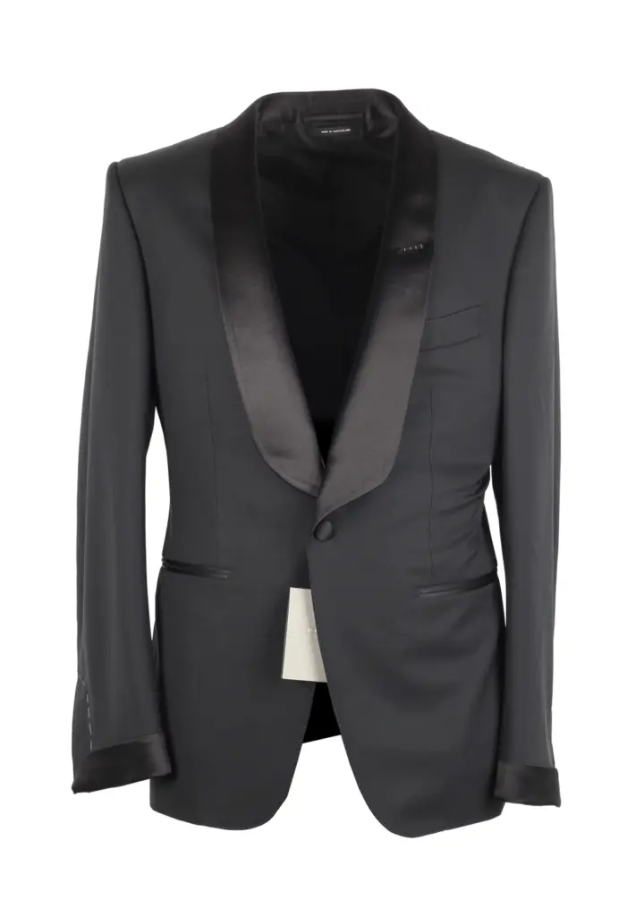 TOM FORD O’Connor Black Shawl Collar Tuxedo Suit
