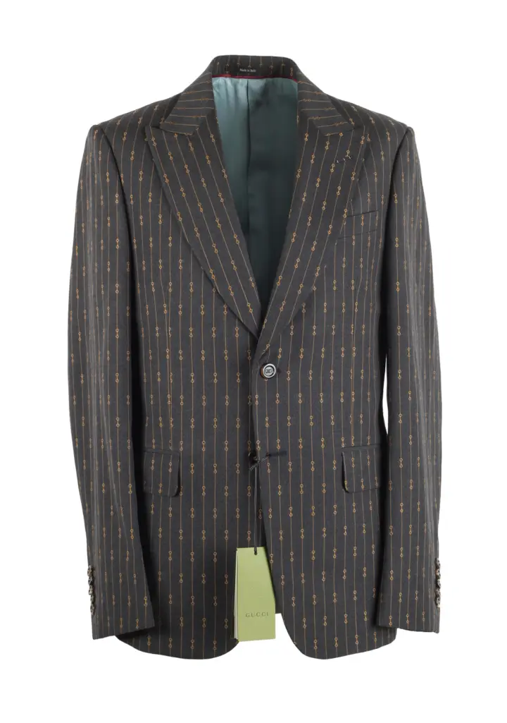 Gucci Gray Striped Signature Suit