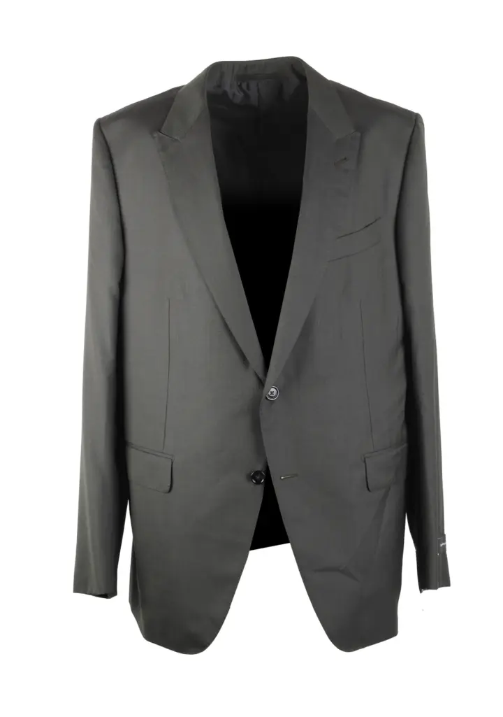 ZEGNA Torino Greenish Gray Trofeo 600 Suit Size 56 / 46R U.S.