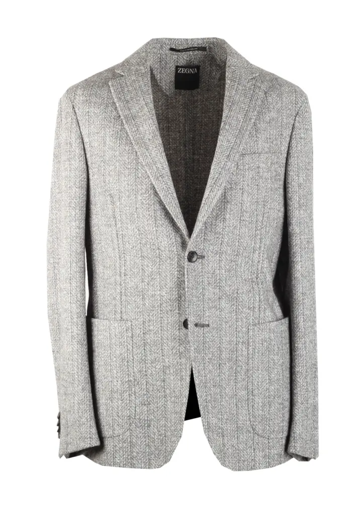 ZEGNA Rebrand Gray Sport Coat Size 48 / 38R U.S.