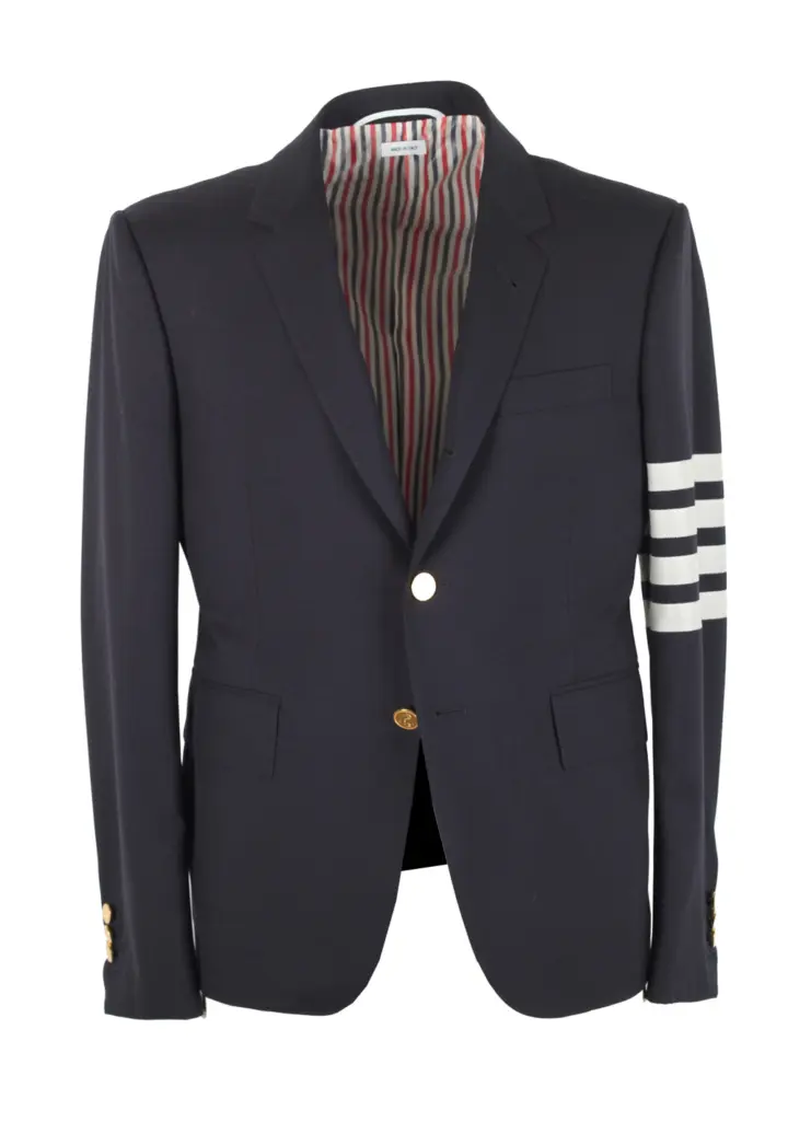 Thom Browne NEW YORK 4 Bar Blue Blazer Sport Coat