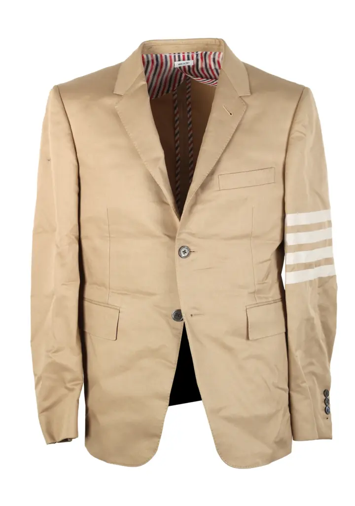 Thom Browne NEW YORK 4 Bar Beige Blazer Sport Coat