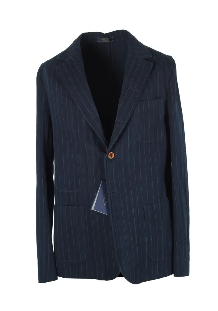 Boglioli Model Galleria 74 Blue Sport Coat Size 48 / 38R U.S.