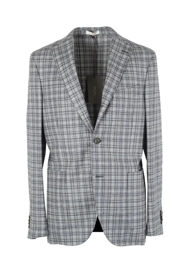 Boglioli K Jacket Blue White Sport Coat Size 48 / 38R U.S.