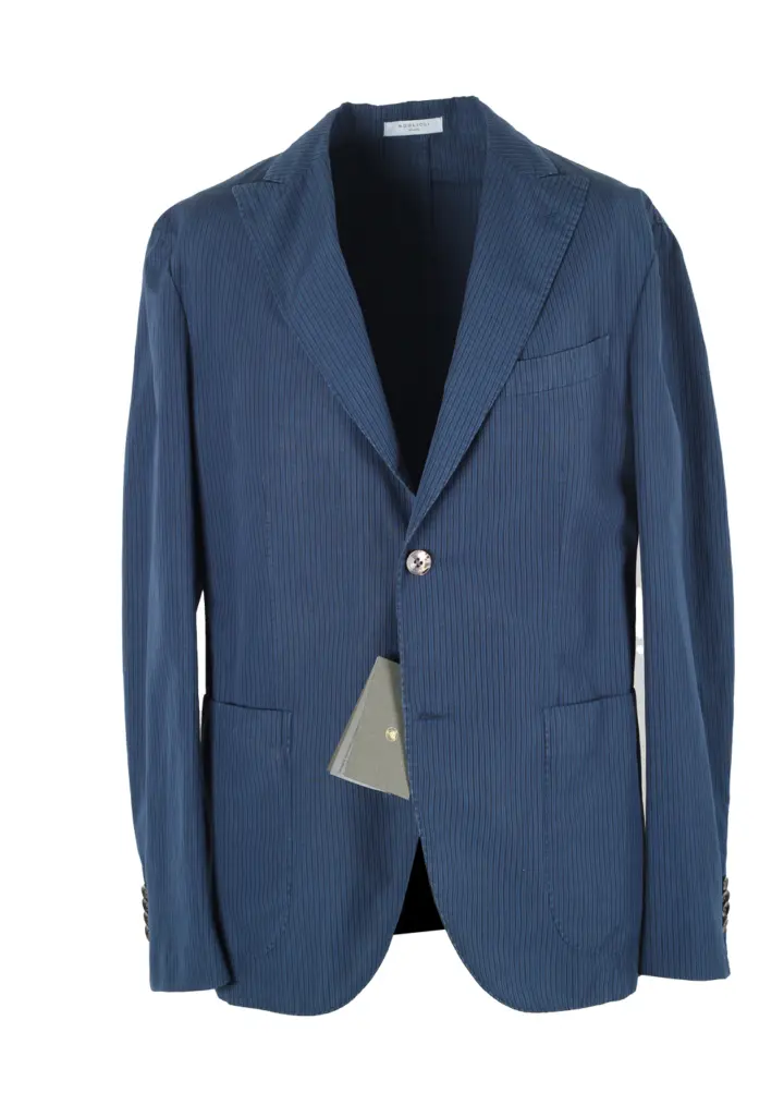 Boglioli K Jacket Blue Sport Coat Size 50 / 40R U.S.