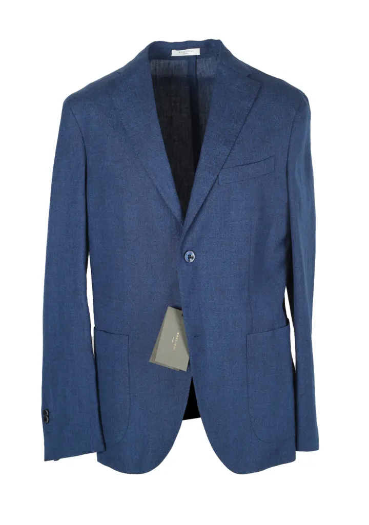 Boglioli K Jacket Blue Sport Coat Size 48 / 38R U.S.
