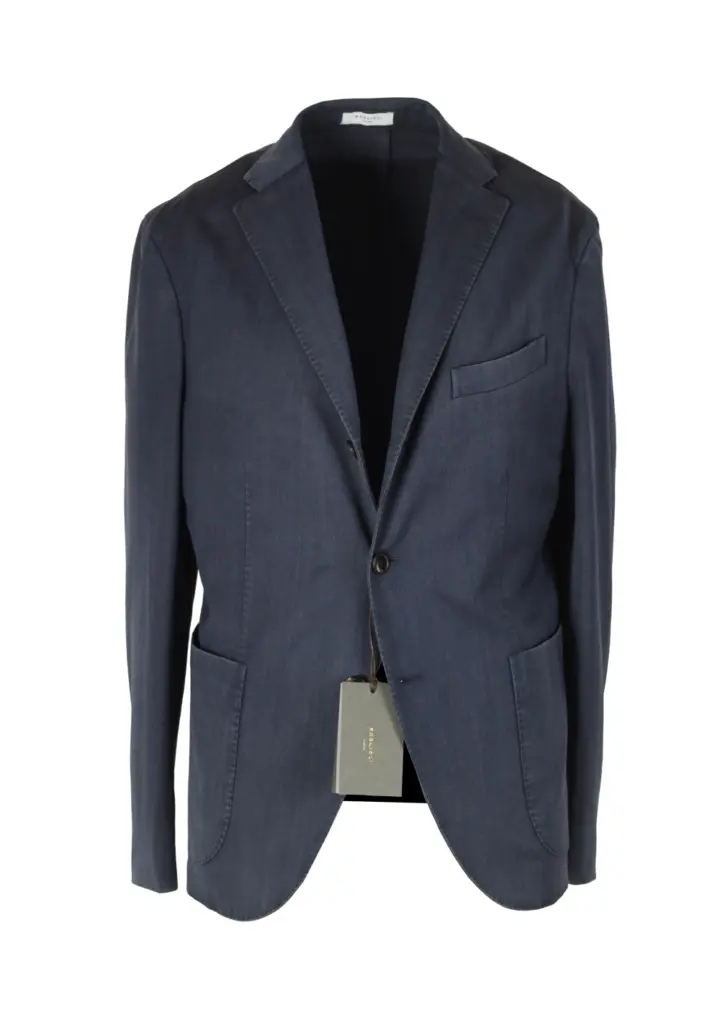 Boglioli K Jacket Blue Sport Coat Size 48C / 38S U.S.