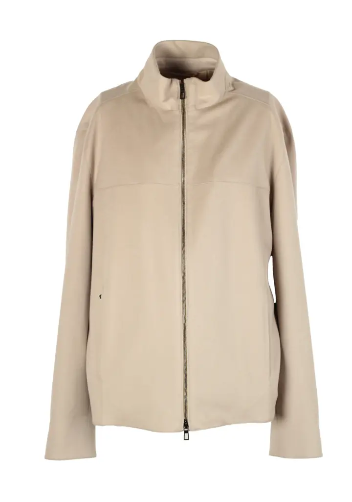 Loro Piana Beige Cashmere Jacket Coat Size XXL / 56 IT / 46R U.S.